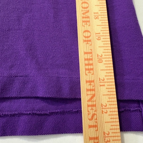 Polo Ralph Lauren The Skinny Polo Shirt in Purple w Large Pink Pony Logo, # 4. - Picture 6 of 11